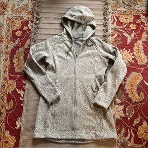 Outdoor Research Longitude Hoody Fleece hooded parka Heather oat cream NEW L